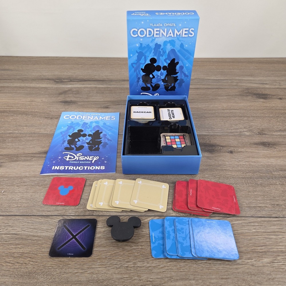 Codenames Disney Family Edition Board Game Complete Clean